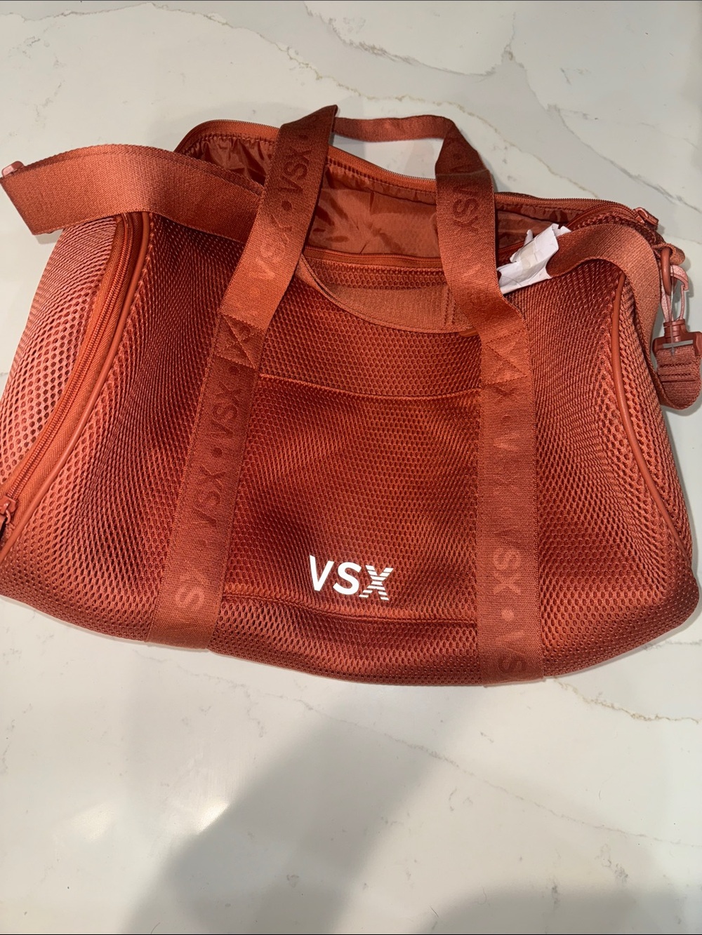 VSX Rust Orange Mesh Gym Bag